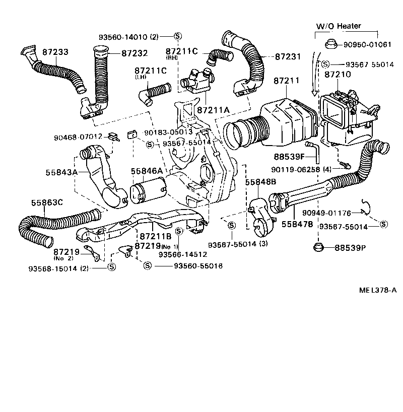 55910-36070 CONTROL ASSY, HEATER OR BOOST VENTILATOR product image