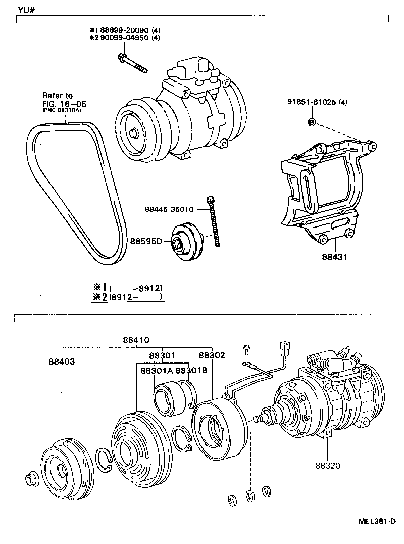 88320-36410 COMPRESSOR ASSY, COOLER product image