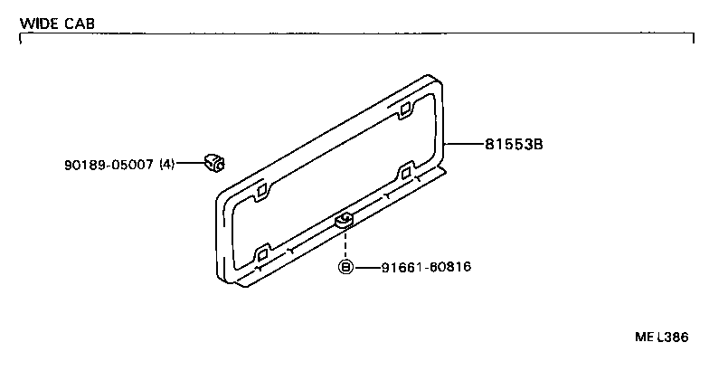 81550-37010 LAMP ASSY, REAR COMBINATION, RH product image