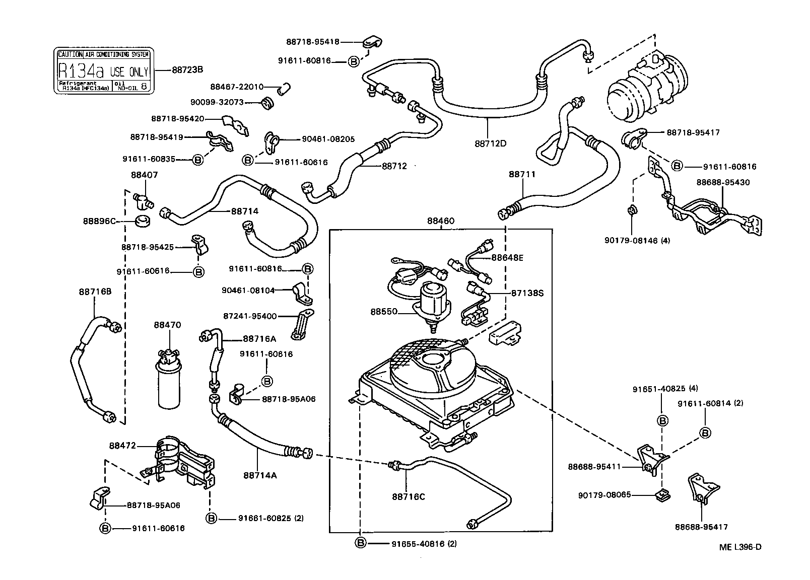 88715-37010 PIPE, COOLER REFRIGERANT DISCHARGE, A product image
