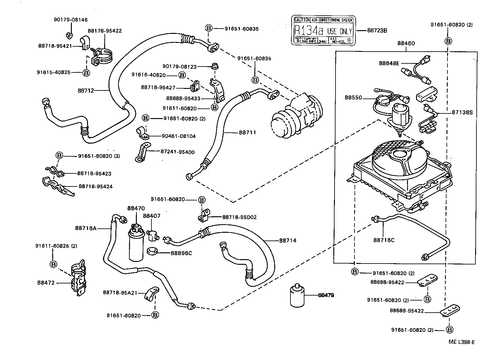 88715-37010 PIPE, COOLER REFRIGERANT DISCHARGE, A product image
