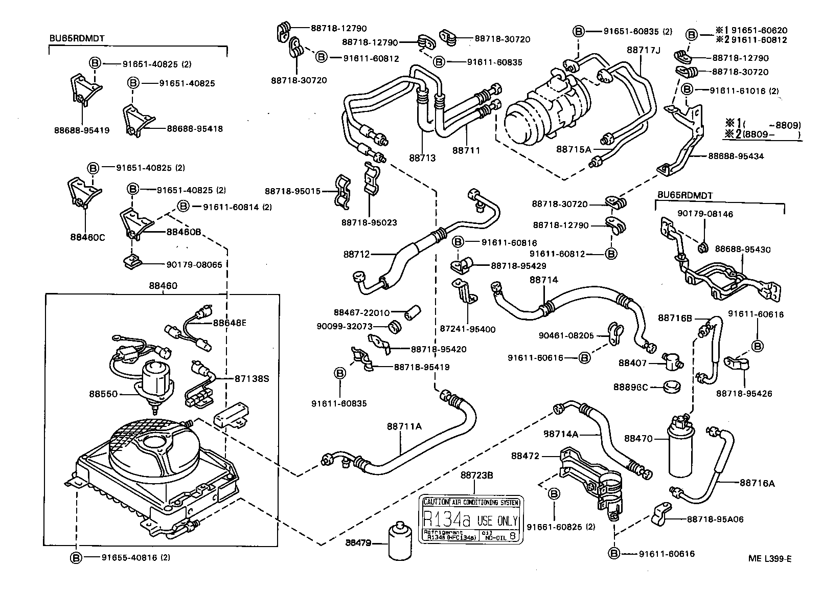 88688-95416 BRACKET, COOLER CONDENSER, NO.1 product image