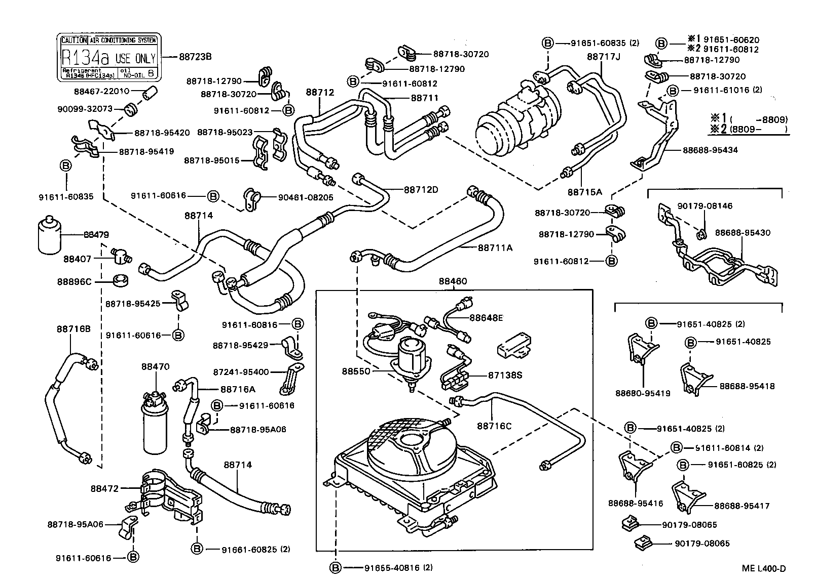88688-95416 BRACKET, COOLER CONDENSER, NO.1 product image