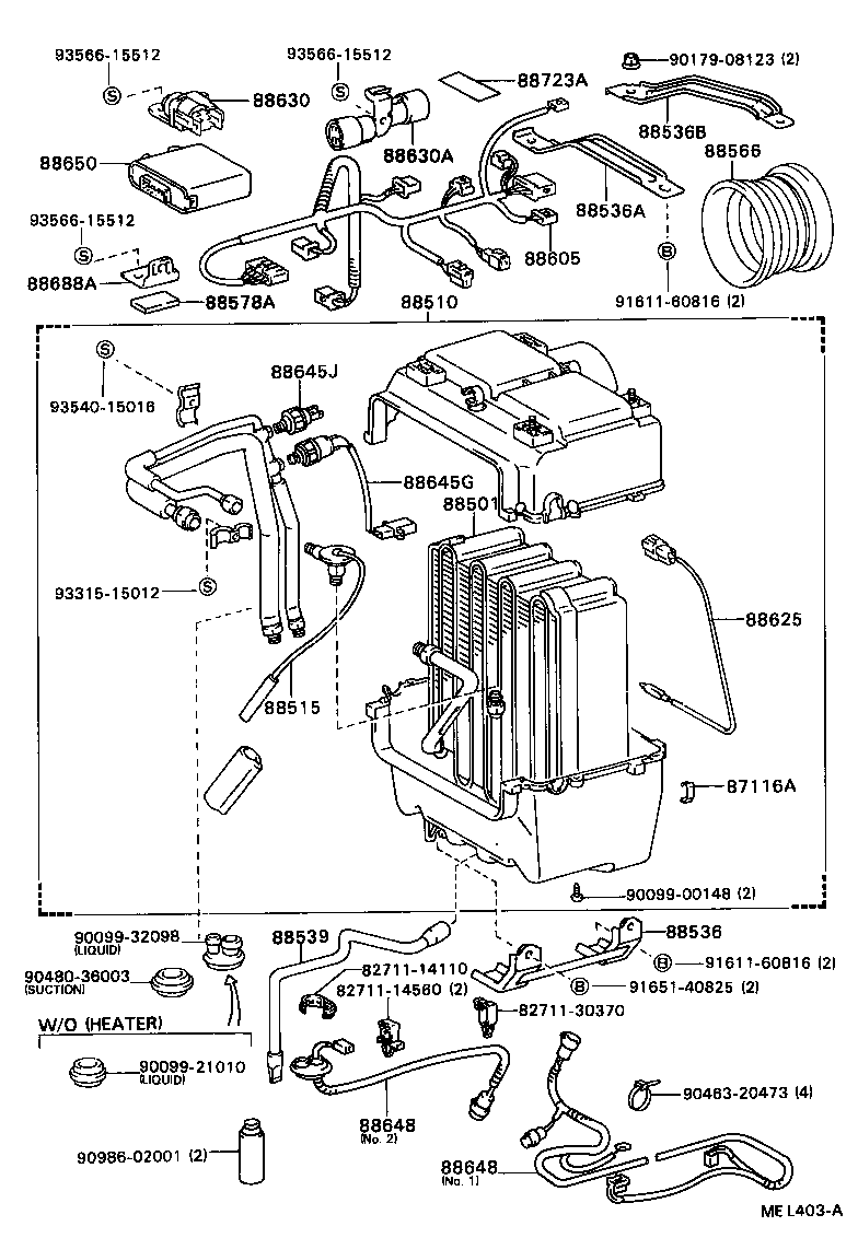 88605-95409 HARNESS SUB-ASSY, COOLER WIRING, NO.1 product image