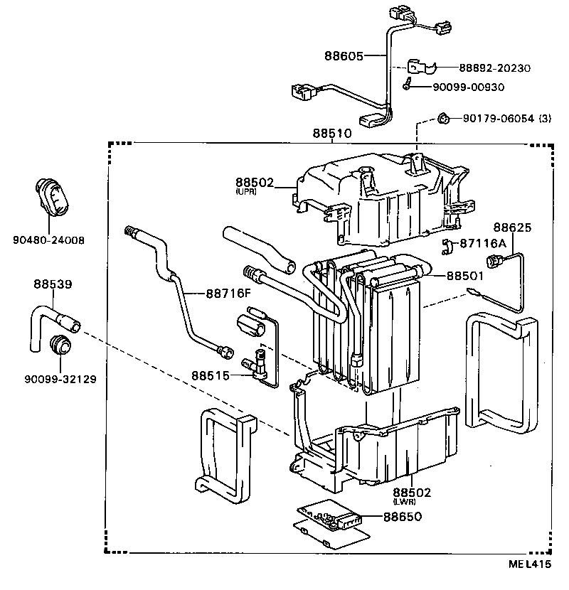 88502-20100 CASE SUB-ASSY, COOLING UNIT product image
