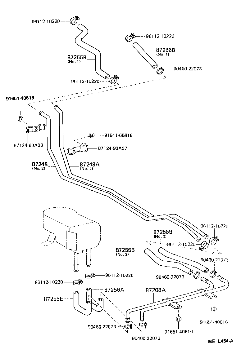 87245-90A52 HOSE, HEATER WATER, OUTLET A product image