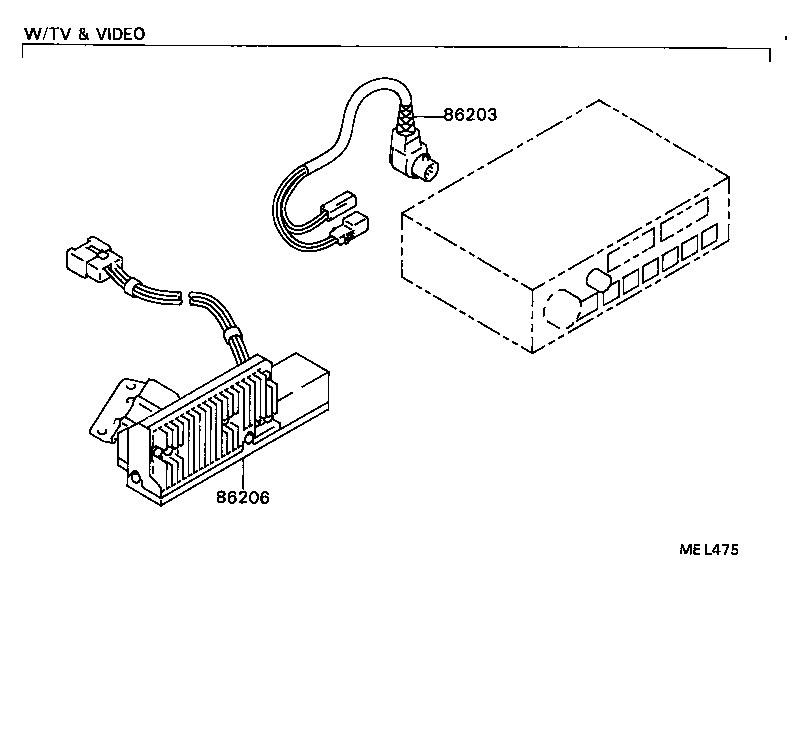 86201-90B00 BRACKET, RADIO, NO.1 product image