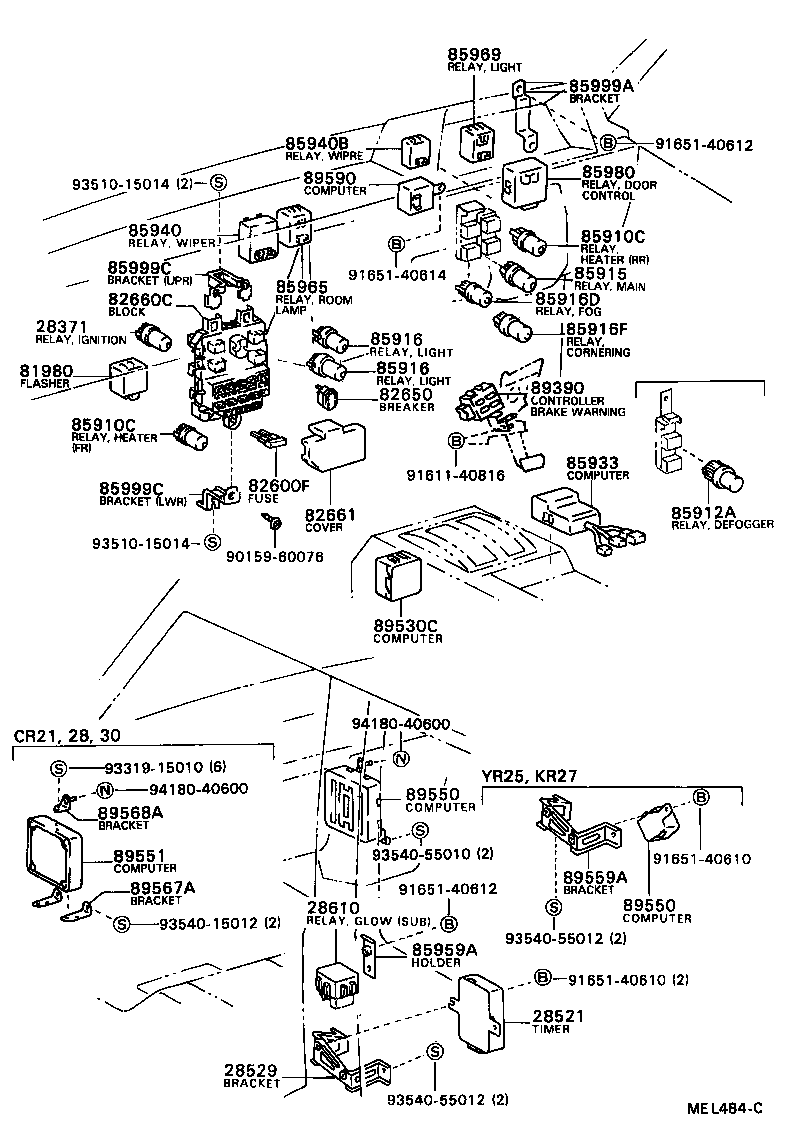 89629-28010 BRACKET, IGNITER ASSY product image