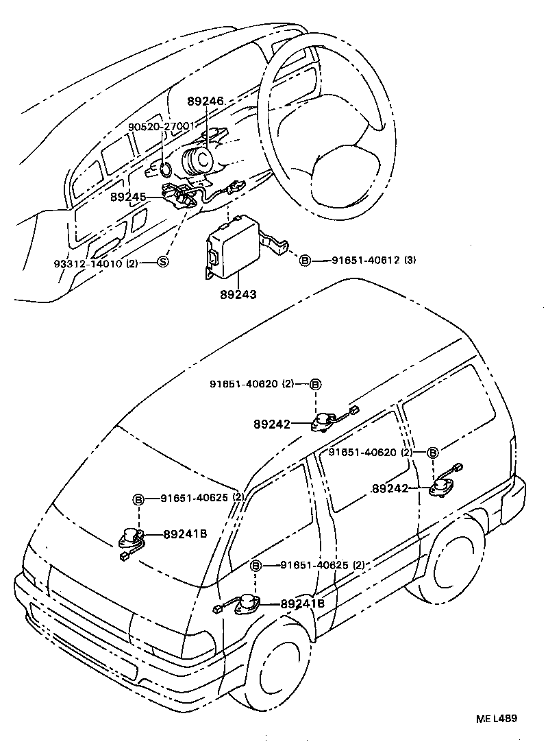 89243-28010 COMPUTER, ABSORBER CONTROL product image