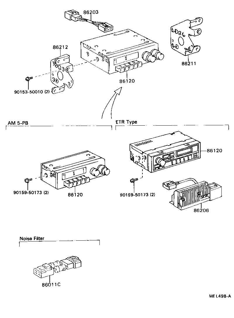 86128-37010 KNOB, RADIO RECEIVER product image