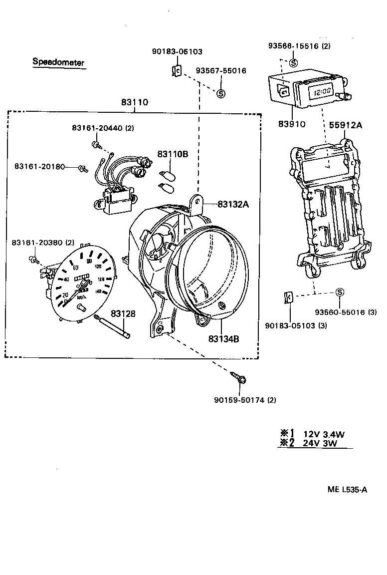 83145-37620 LENS, METER, NO.1 product image