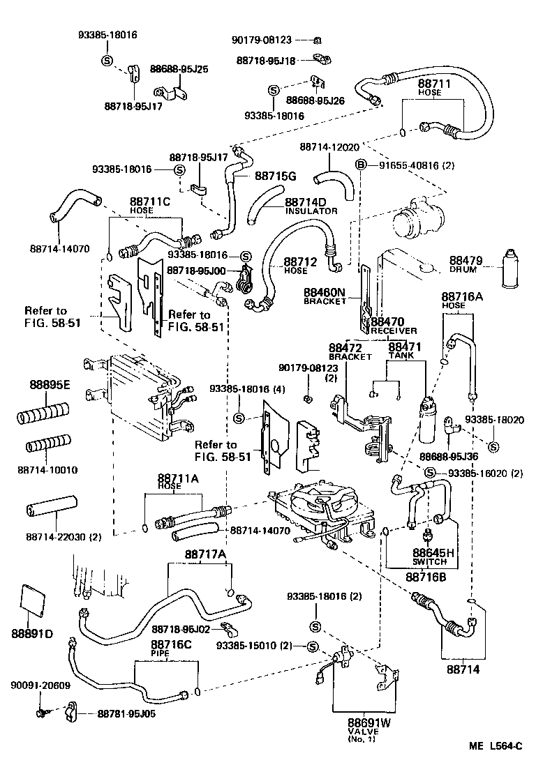 88645-95D01 SWITCH, PRESSURE NO.1 product image