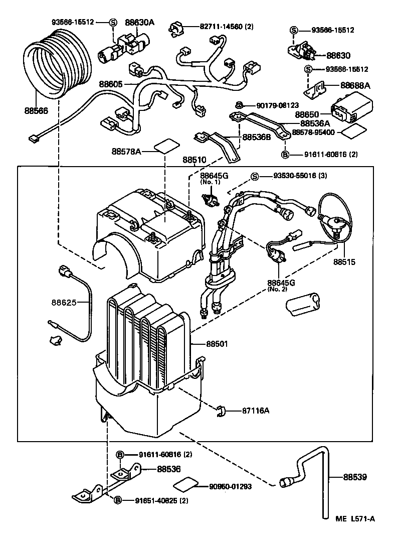 88510-95406 UNIT ASSY, COOLER product image