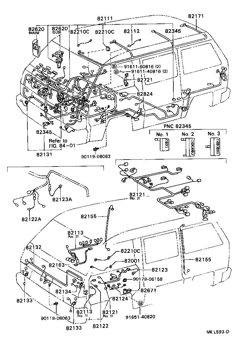 82124-87018 WIRE, ENGINE, NO.4 product image