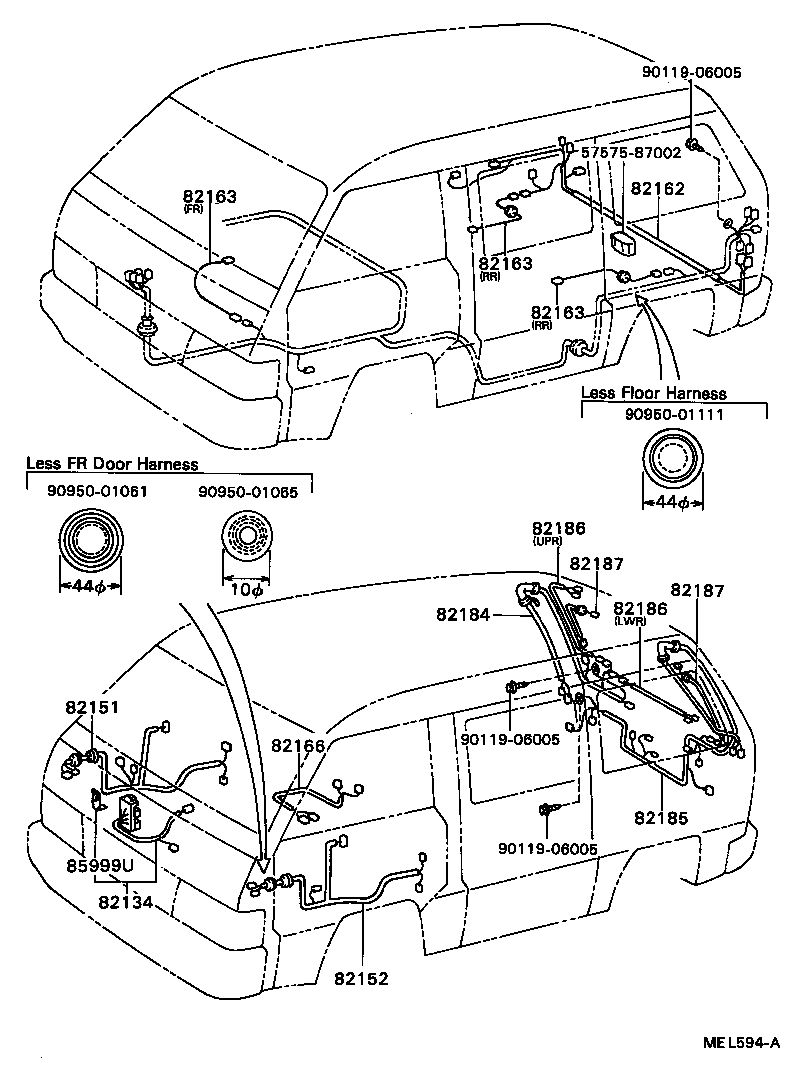 82124-87018 WIRE, ENGINE, NO.4 product image