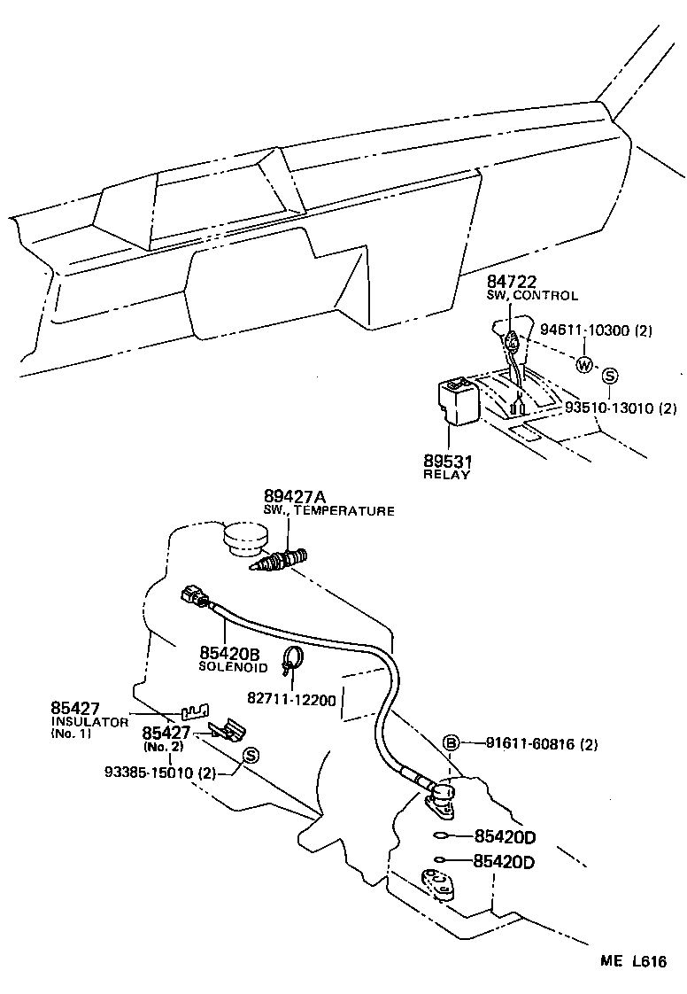 84722-20040-16 SWITCH, TRANSMISSION CONTROL product image