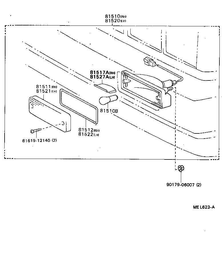 81510-22290 LAMP ASSY, FRONT TURN SIGNAL, RH product image