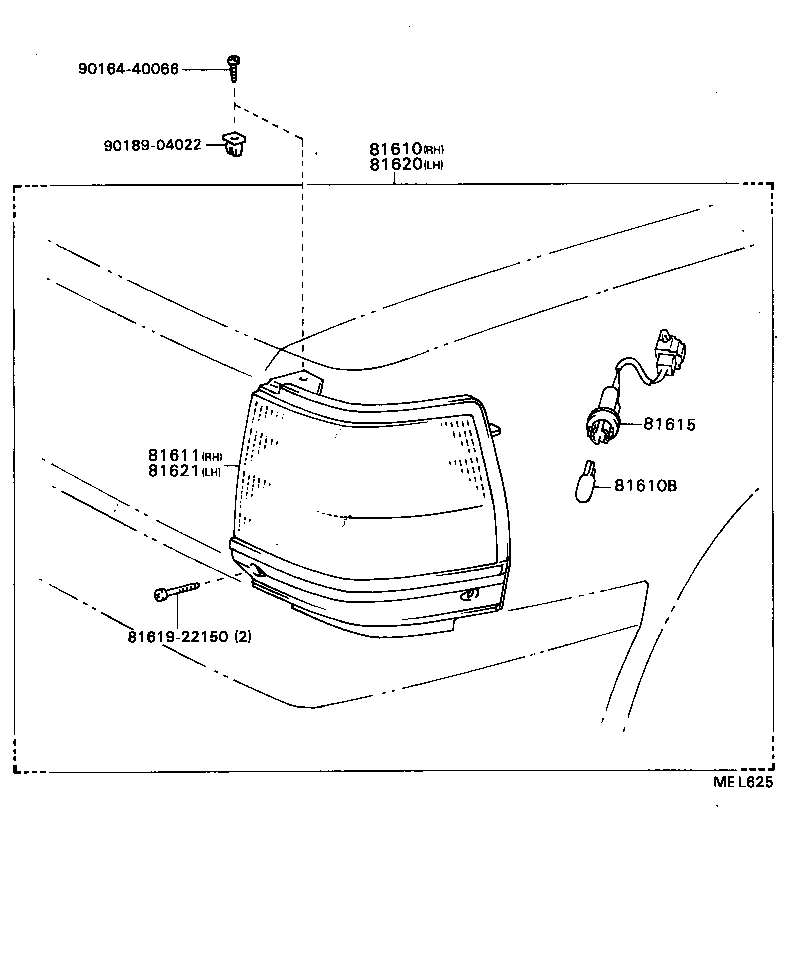 81615-91607 SOCKET AND WIRE, CLEARANCE LAMP product image