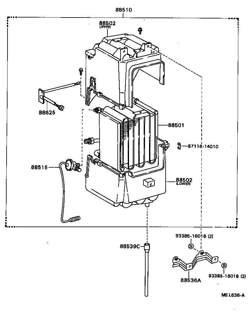 88536-87015 BRACKET, COOLING UNIT, NO.1 product image