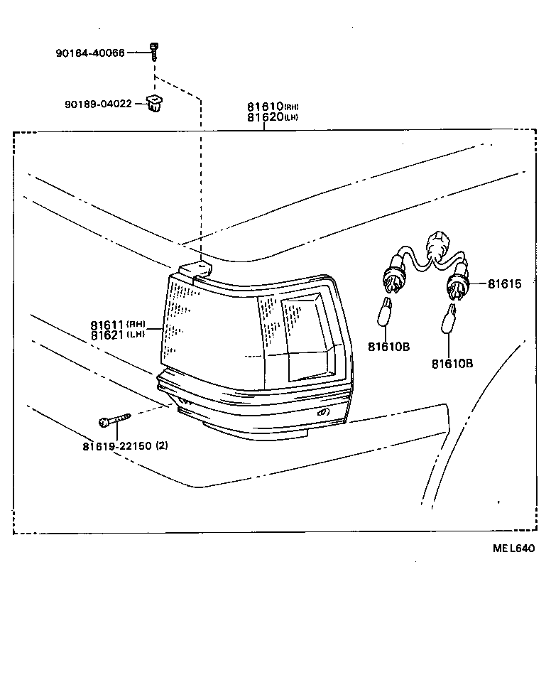81615-91607 SOCKET AND WIRE, CLEARANCE LAMP product image