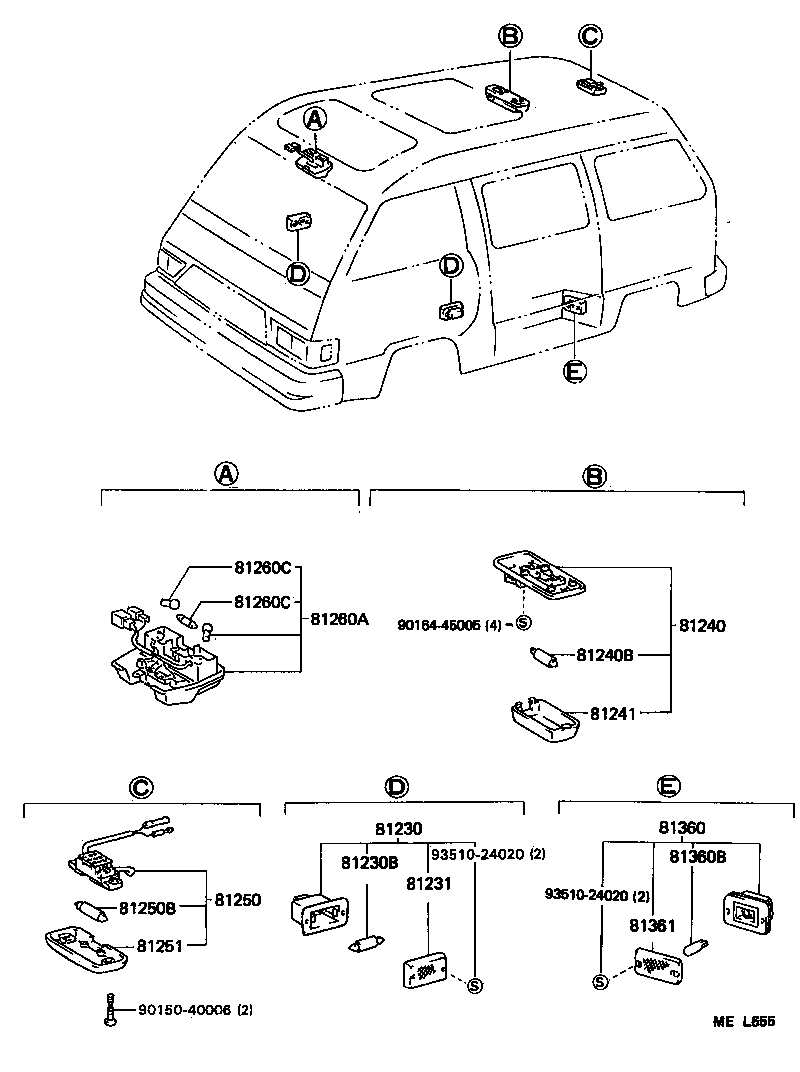 81240-87010-06 LAMP ASSY, MAP product image