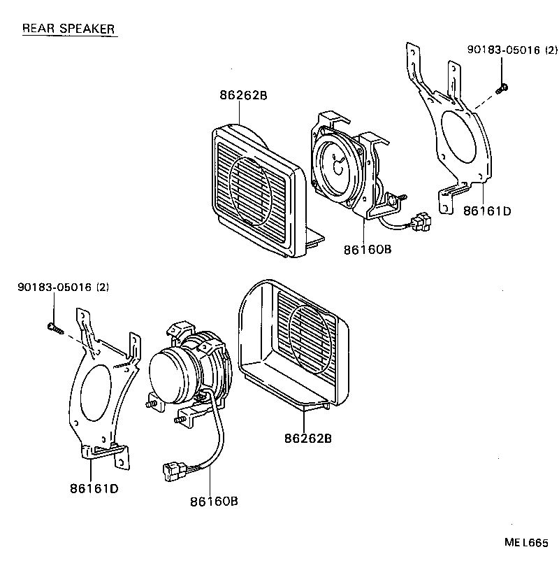 64384-87001-16 COVER, SPEAKER, REAR product image