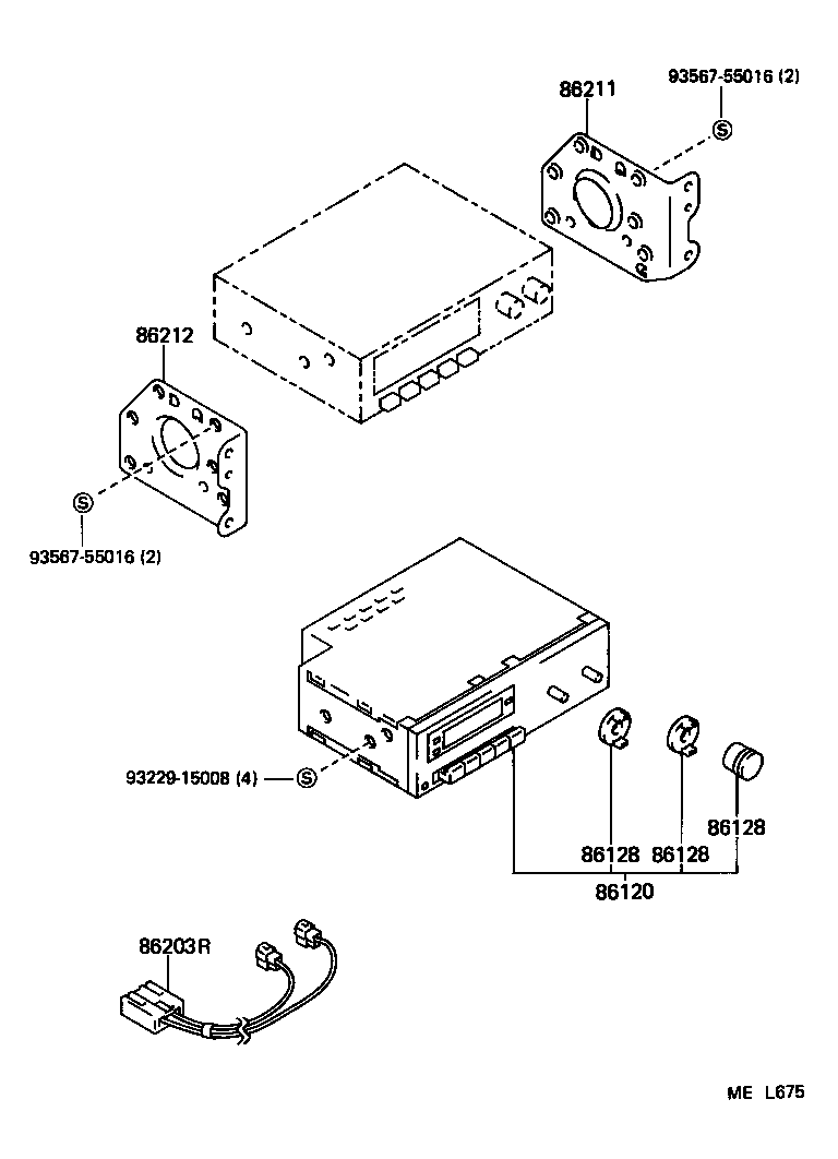 86170-28020 SWITCH AND VOLUME ASSY, RADIO product image