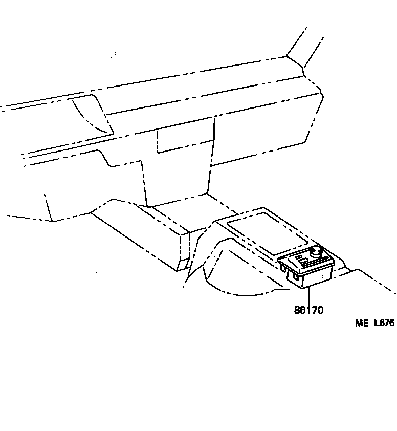 86170-28020 SWITCH AND VOLUME ASSY, RADIO product image