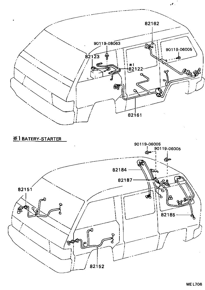82817-87012 PROTECTOR, WIRING HARNESS, NO.10 product image