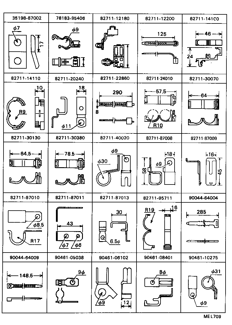 82817-87012 PROTECTOR, WIRING HARNESS, NO.10 product image
