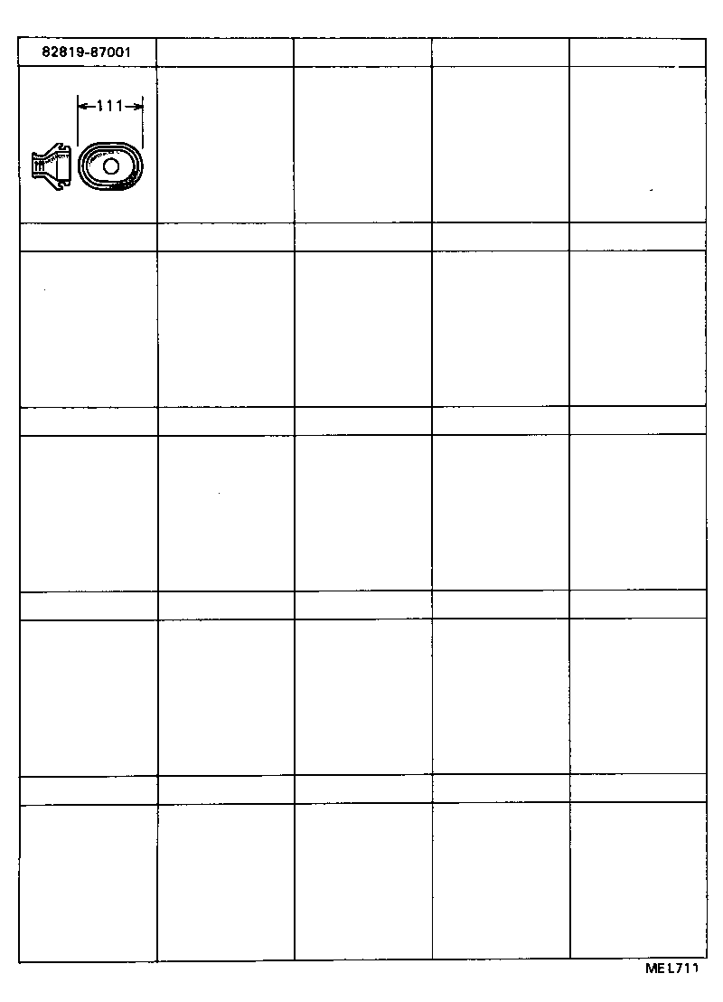 82817-87012 PROTECTOR, WIRING HARNESS, NO.10 product image