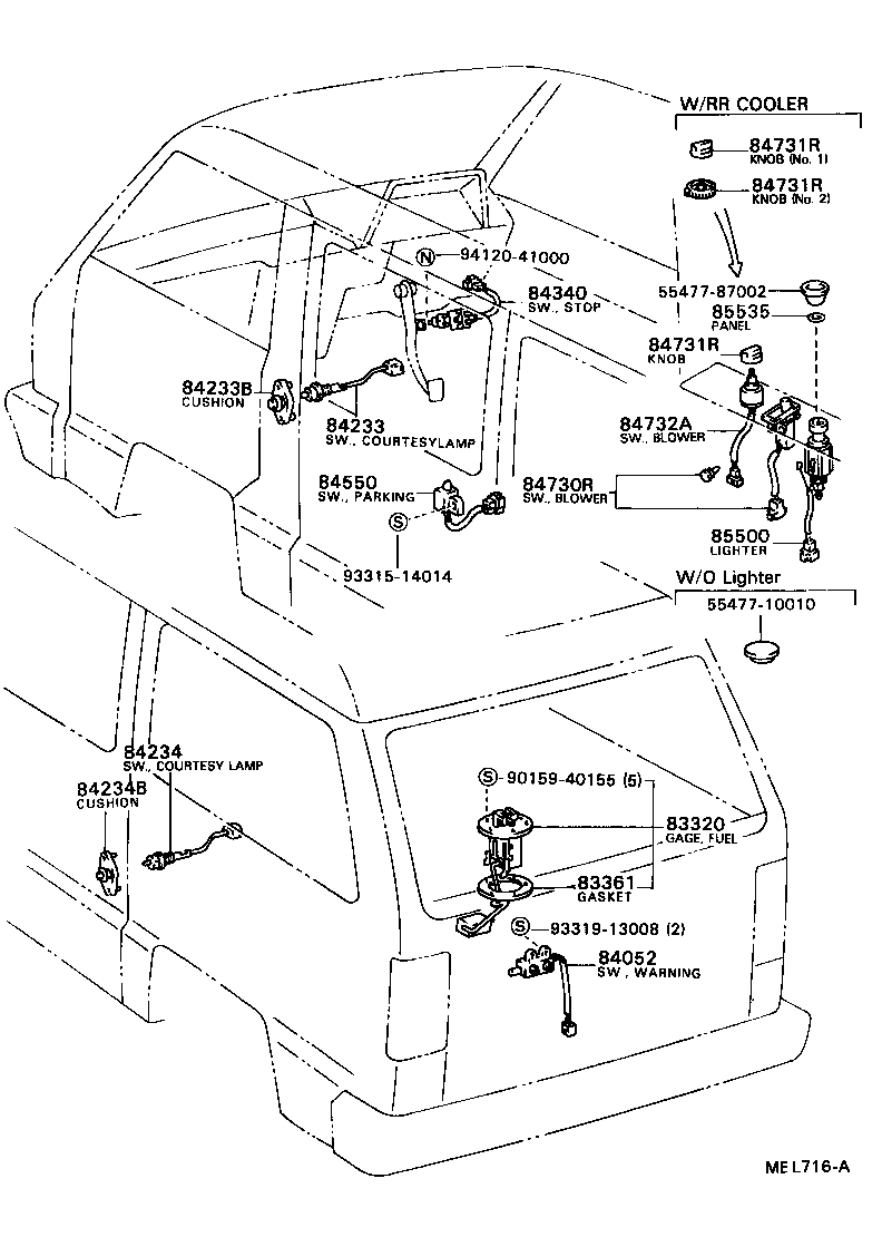 84140-24010 SWITCH ASSY, HEADLAMP DIMMER product image
