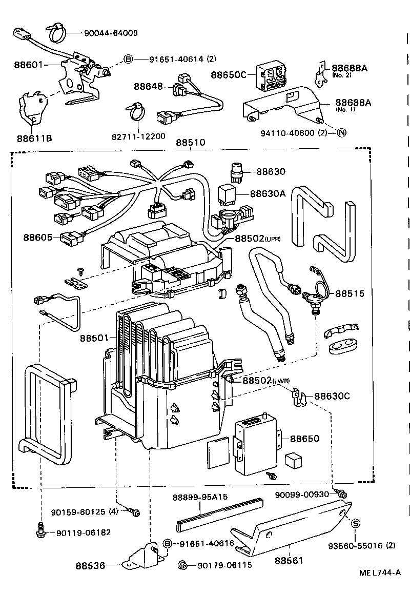 88601-87002 SWITCH SUB-ASSY, COOLER CONTROL product image