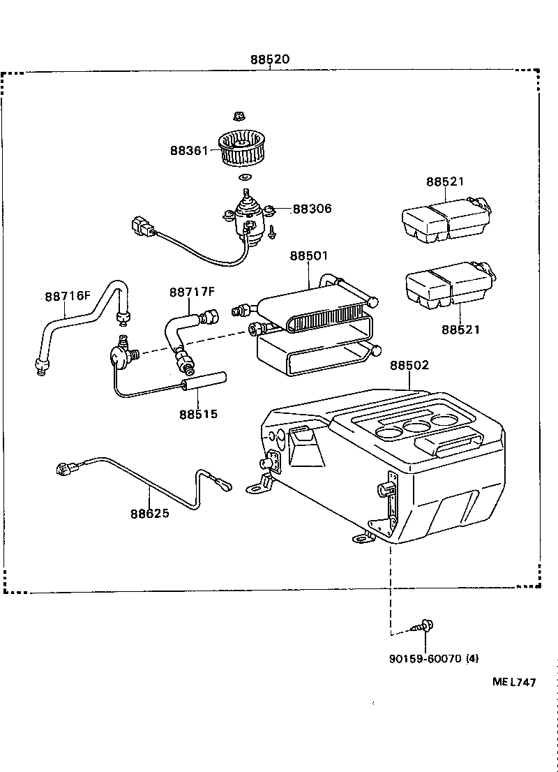 88601-87002 SWITCH SUB-ASSY, COOLER CONTROL product image