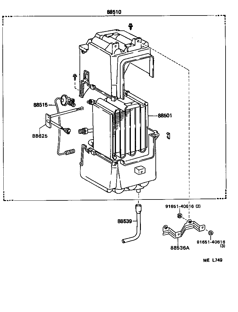 88631-95D02 BRACKET, COOLER RELAY product image