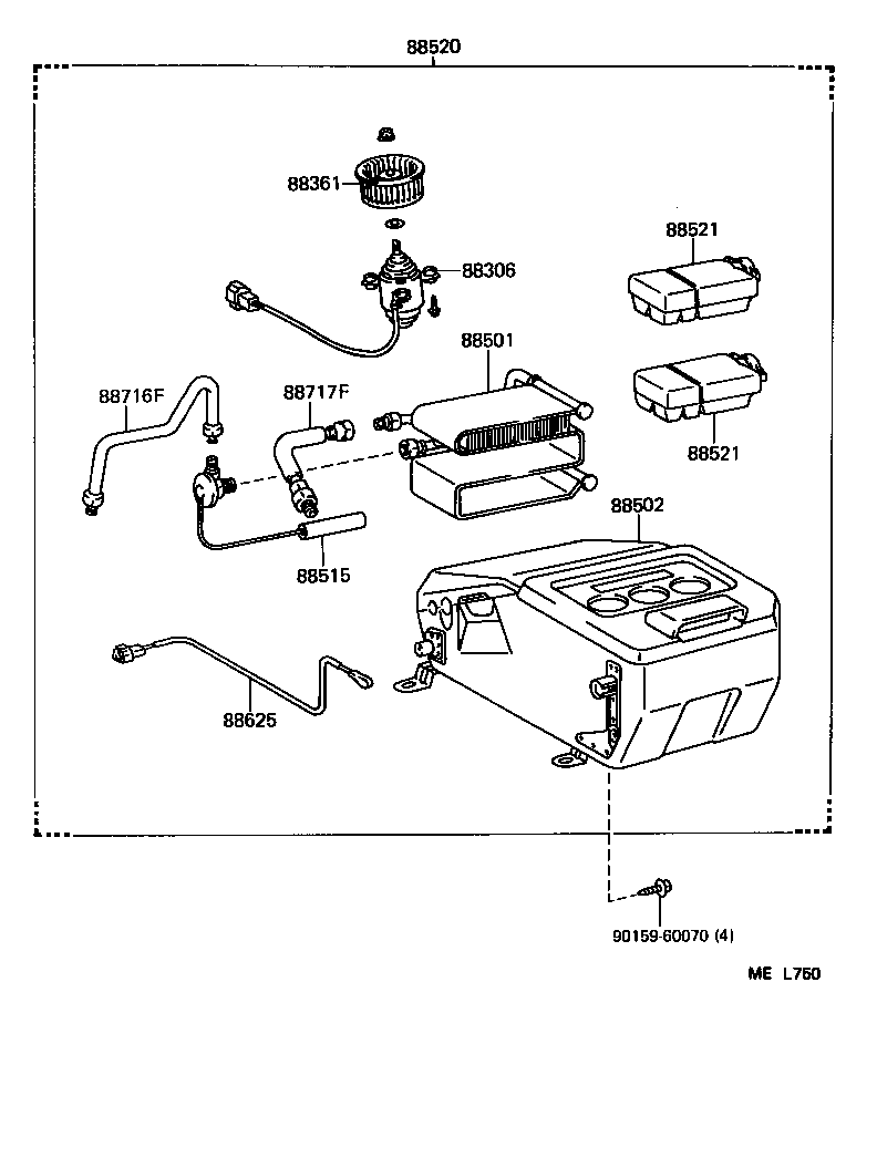 88631-95D02 BRACKET, COOLER RELAY product image