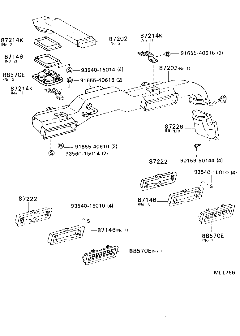 88570-87002-06 GRILLE ASSY, AIR OUTLET product image
