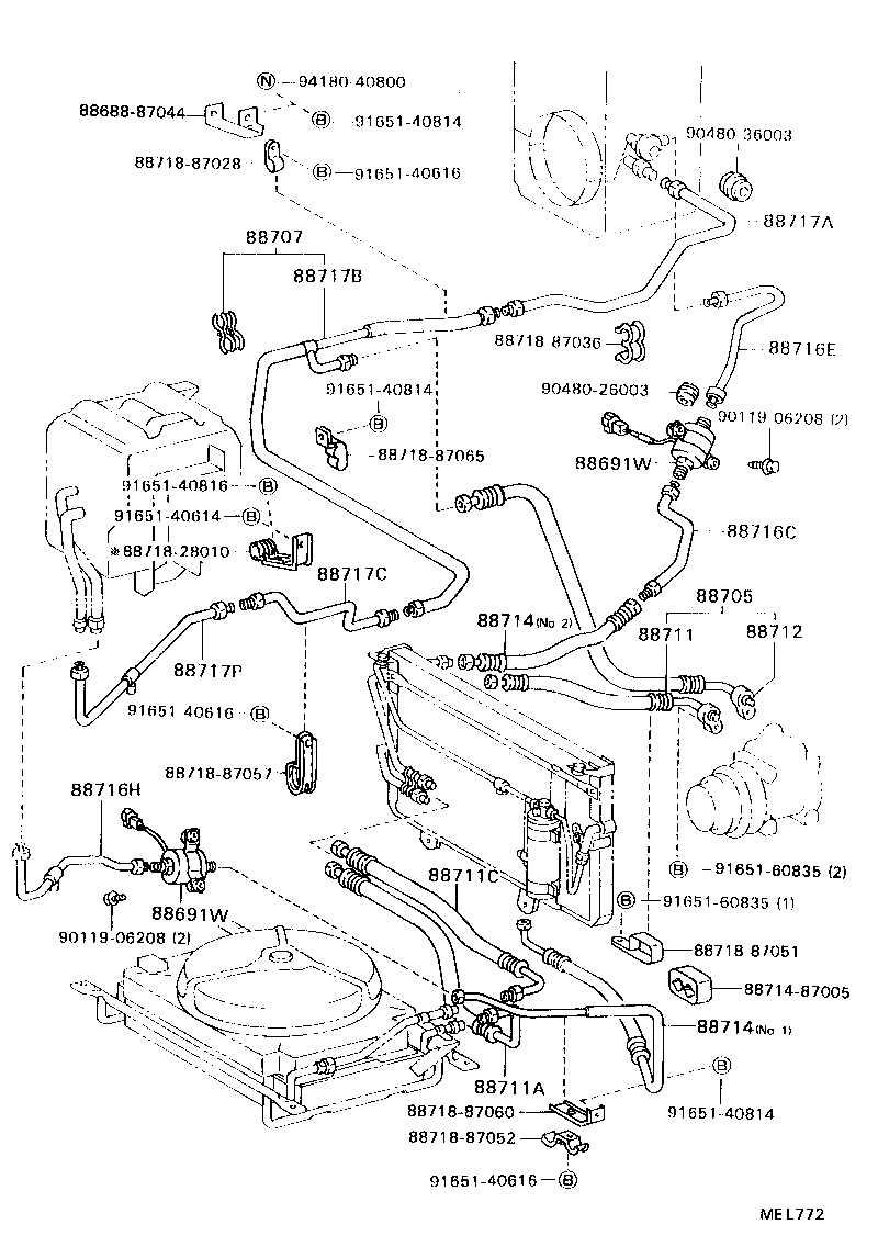 88450-87007 CONDENSER ASSY, W/RECEIVER product image