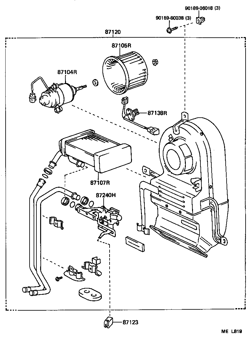 87138-95712 RESISTOR, REAR HEATER BLOWER product image