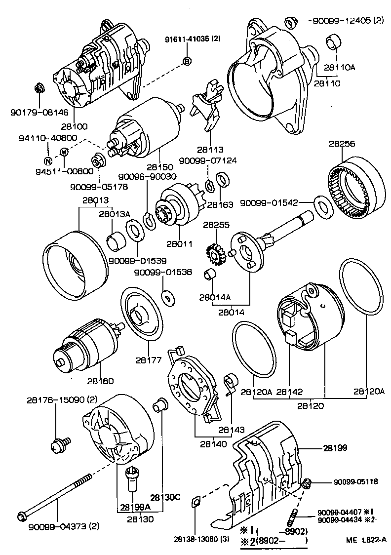 28100-13080 STARTER ASSY product image