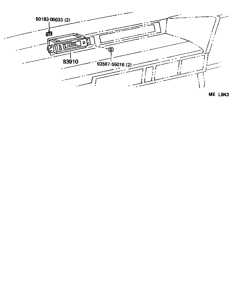 83145-27340 LENS, METER, NO.1 product image