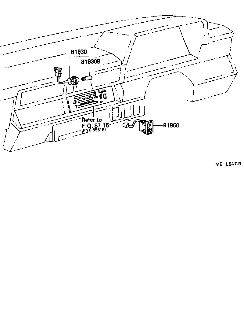 81850-27020 LAMP ASSY, INDICATOR product image