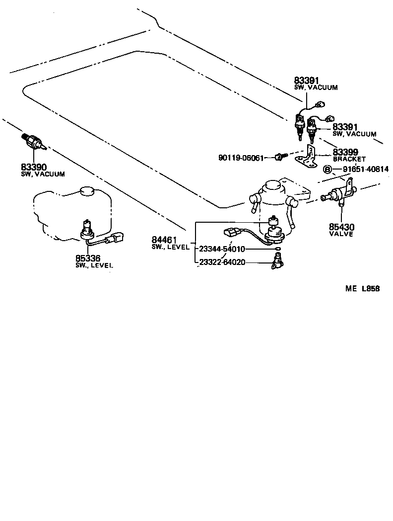 84820-27010 MASTER SWITCH ASSY, POWER WINDOW REGULATOR product image