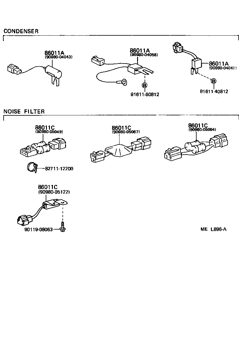 86203-95716 WIRE, TAPE PLAYER product image