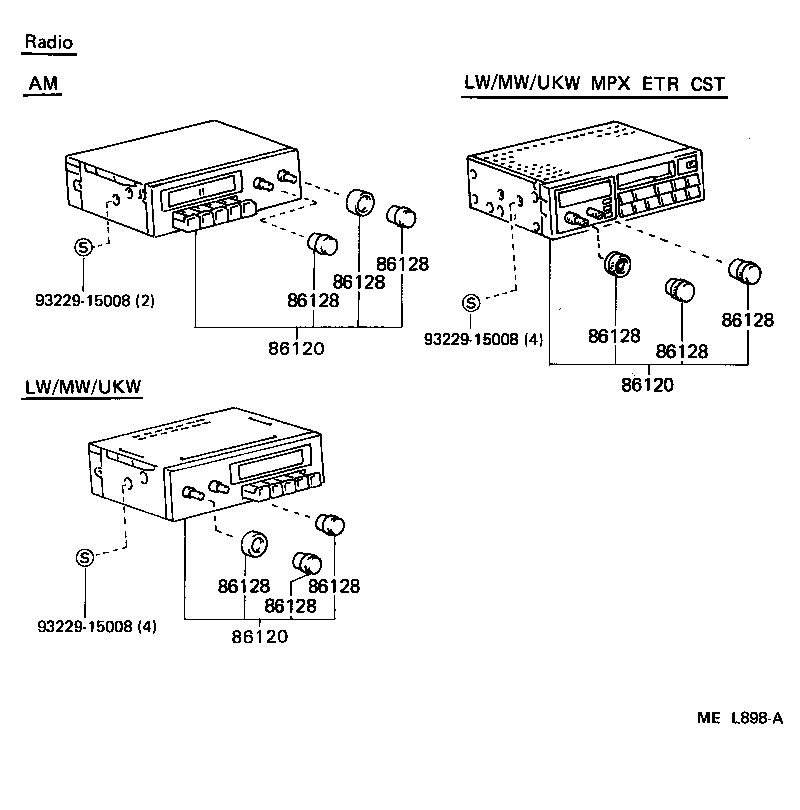 86212-95706 BRACKET, RADIO, NO.2 product image