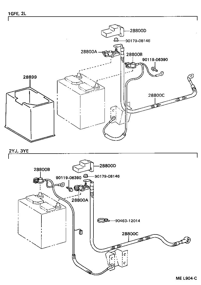 82122-23010 CABLE, BATTERY TO STARTER(FOR BATTERY TO MAIN SWITCH) product image