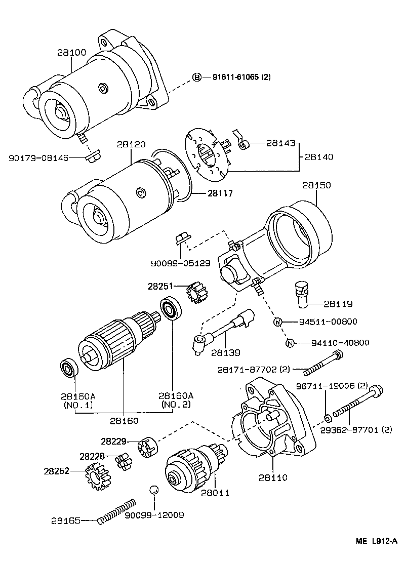 28100-13080 STARTER ASSY product image