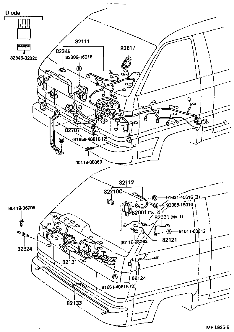 82164-95784 WIRE, FRAME product image