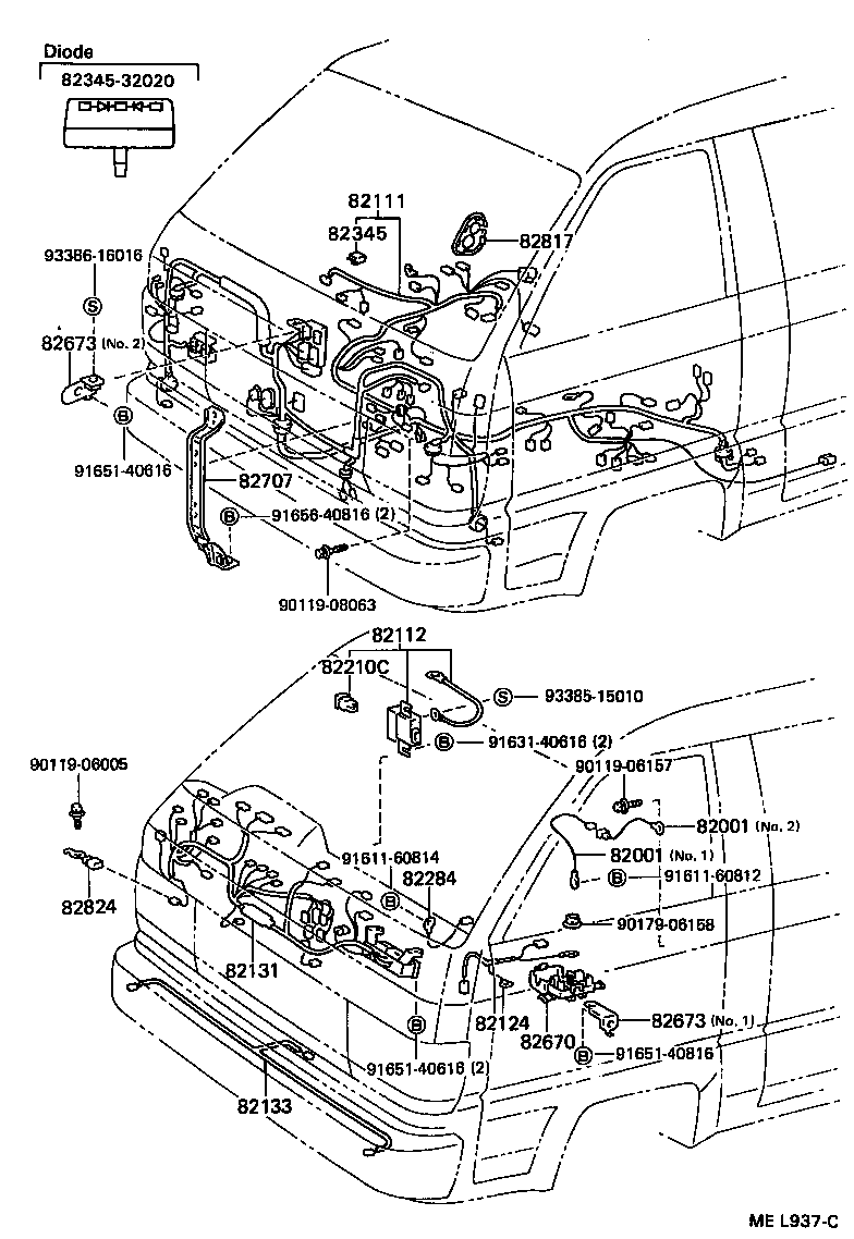82164-95784 WIRE, FRAME product image