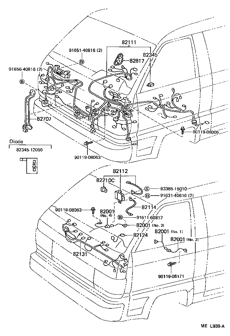 82164-95784 WIRE, FRAME product image